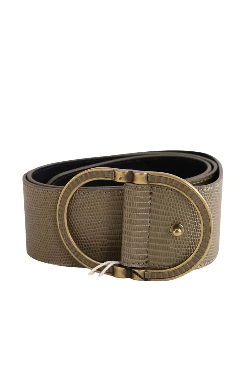 Ceinture en cuir Sézane Kaki en Cuir, taille S - Seconde Main