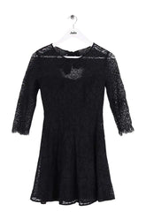 Robe Sézane Noir en Coton, taille XS - Seconde Main