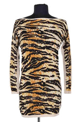 Top Dolce & Gabbana Marron en Synthétique, taille S - Seconde Main