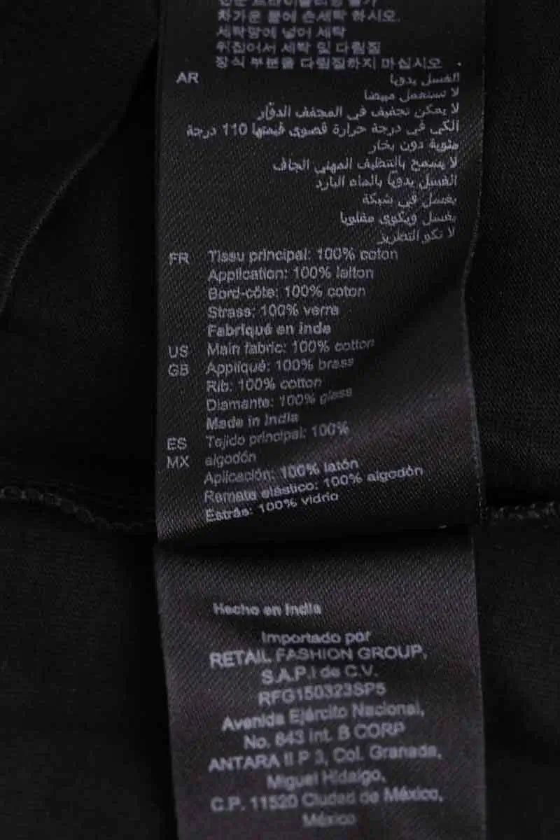 T-shirt Sandro Noir en Coton