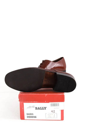 Chaussures à lacets Bally Marron en Cuir