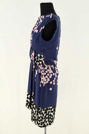 Robe Diane Von Furstenberg Marine en Viscose