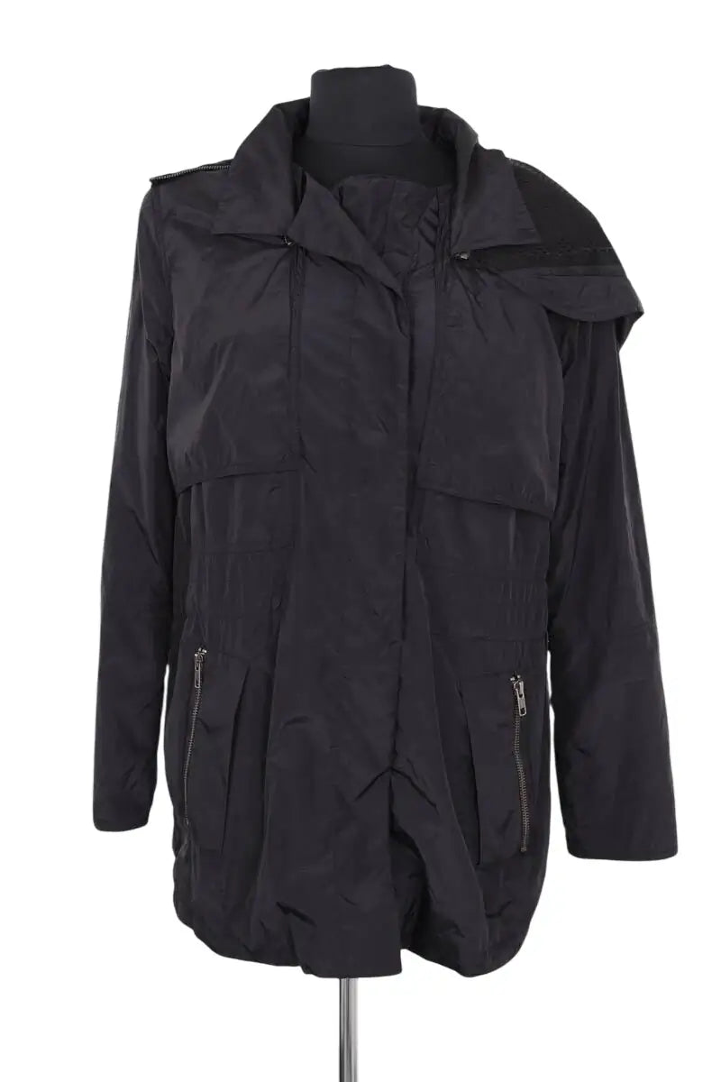 Parka The Kooples Noir en Synthétique, taille M - Seconde Main