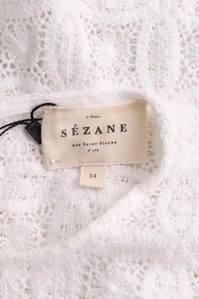 Blouse Sézane Blanc en Coton