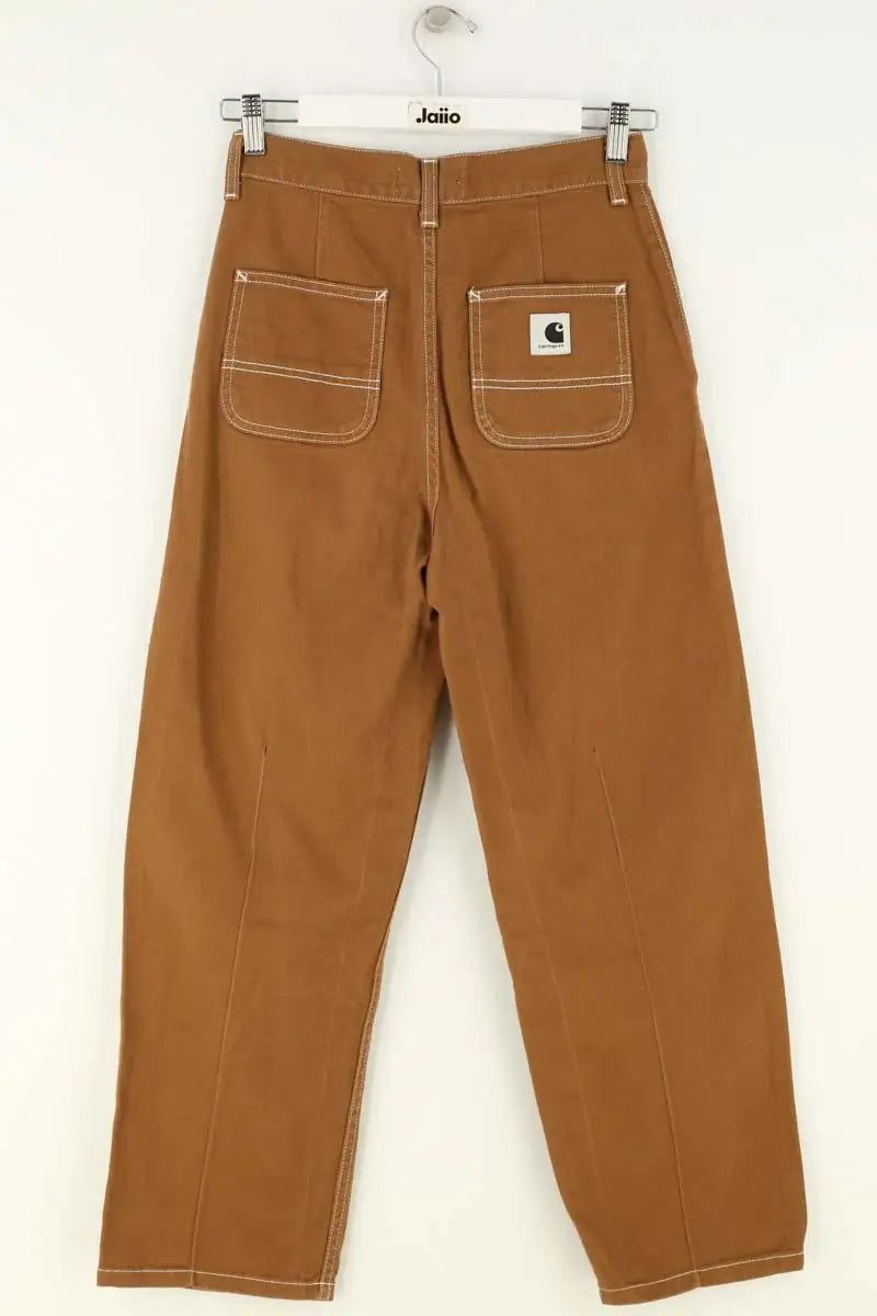 Jean droit Carhartt Armanda Camel en Coton