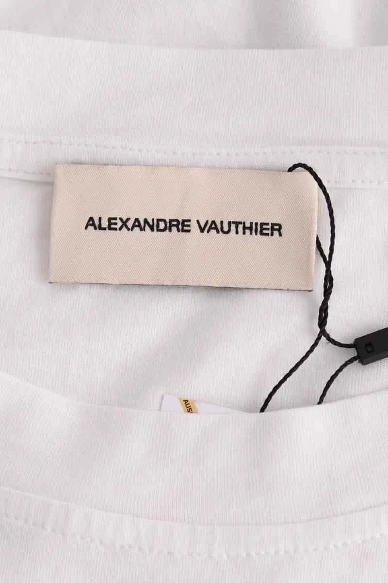 T-shirt Alexandre Vauthier Blanc en Coton