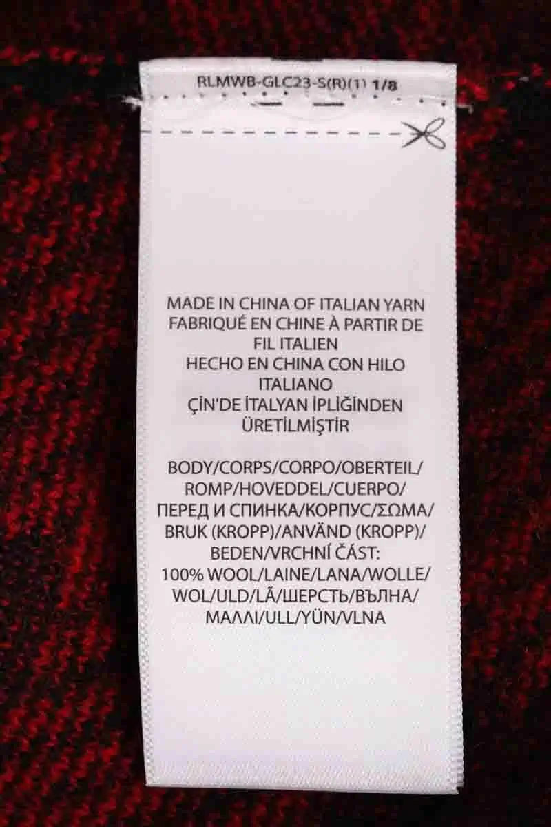 Jupe Ralph Lauren Rouge en Laine