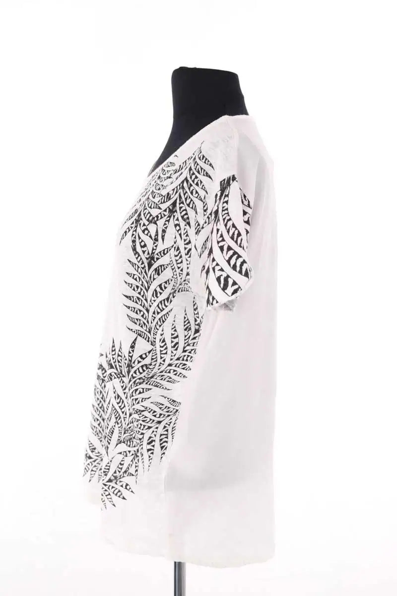 T-shirt Sandro Blanc en Soie