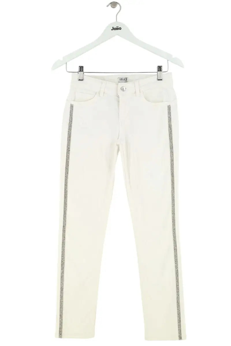 Jean slim Liu Jo Blanc en Coton, taille S - Seconde Main