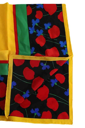 Carré Yves Saint Laurent Jaune en Soie