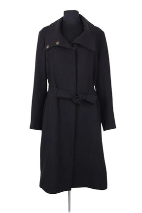 Manteau Cerruti Noir en Laine, taille XL - Seconde Main