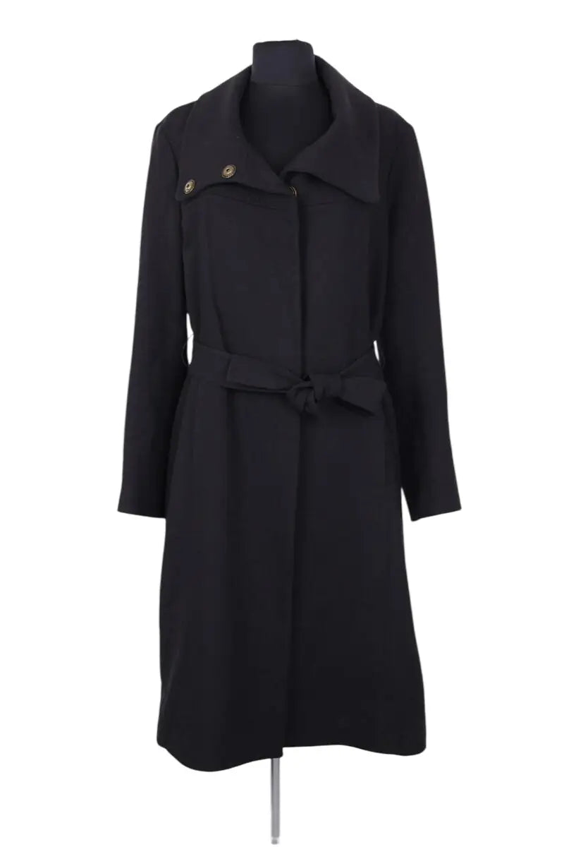 Manteau Cerruti Noir en Laine, taille XL - Seconde Main