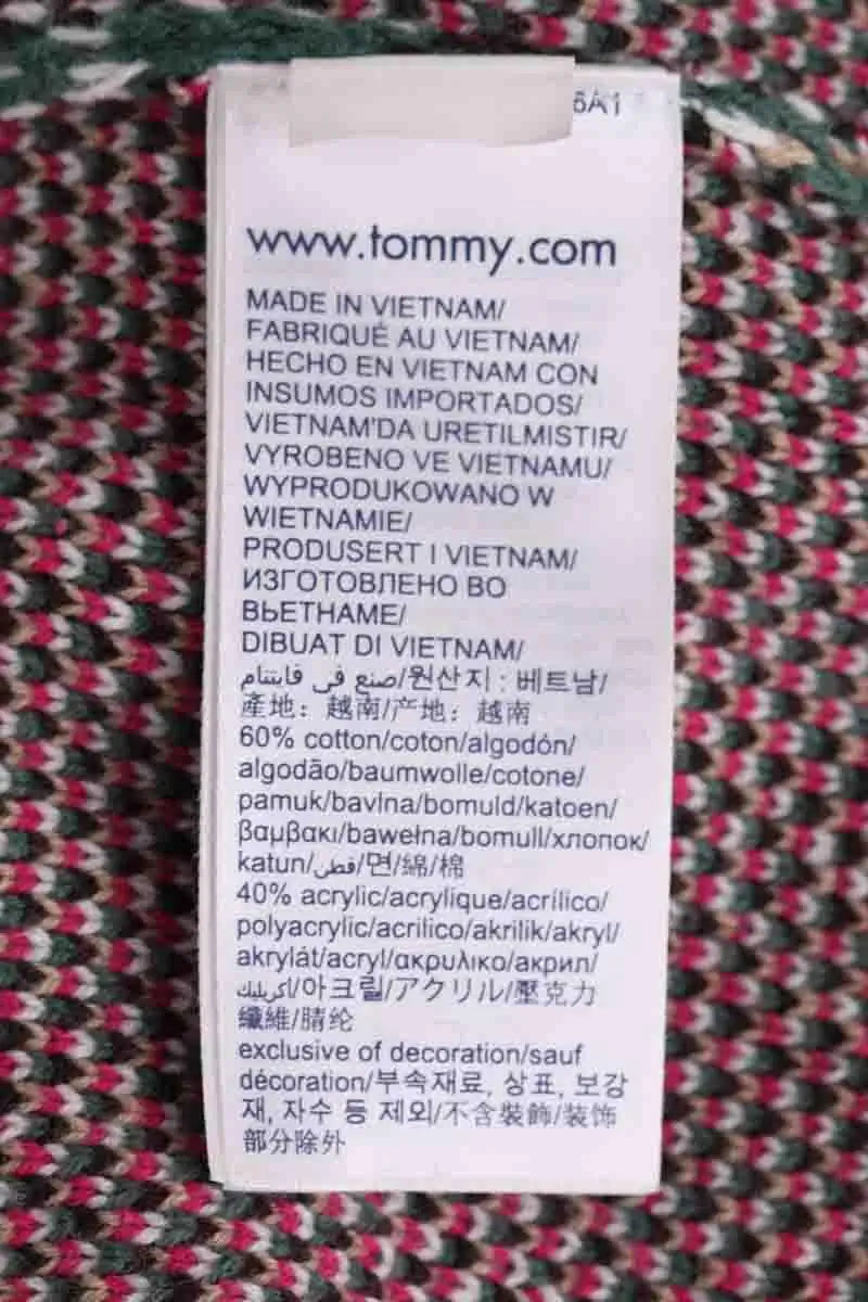 Pull Tommy Hilfiger Vert en Coton