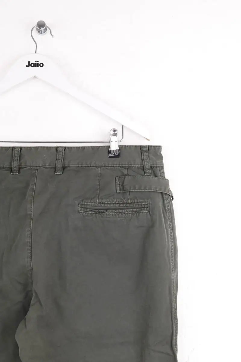 Pantalon droit Bottega Veneta Kaki en Coton
