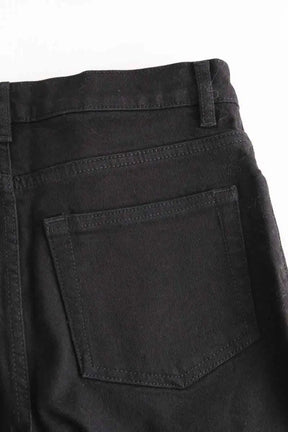 Jean droit The Kooples Noir en Coton