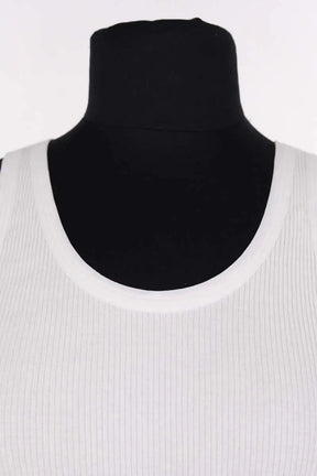 Top sans manche Sandro Blanc en Coton