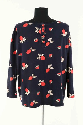 Top Des Petits Hauts Marine en Coton