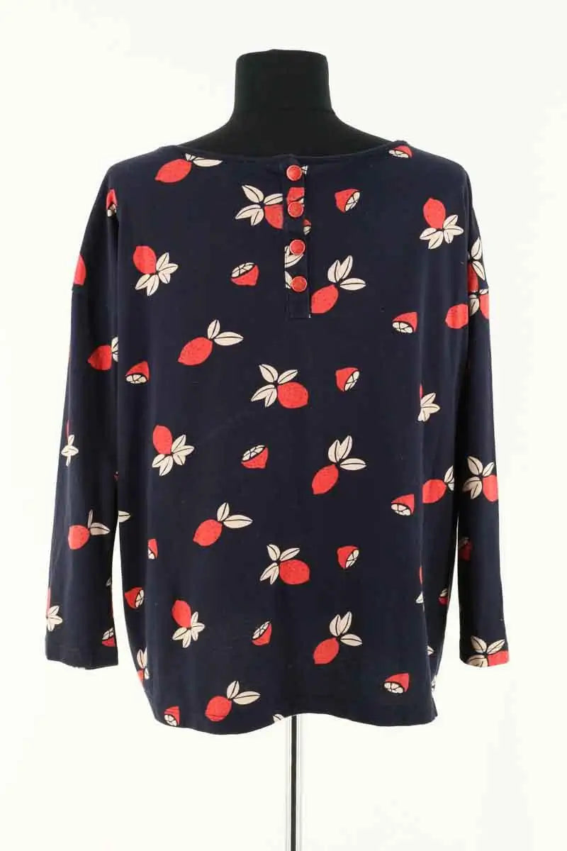 Top Des Petits Hauts Marine en Coton