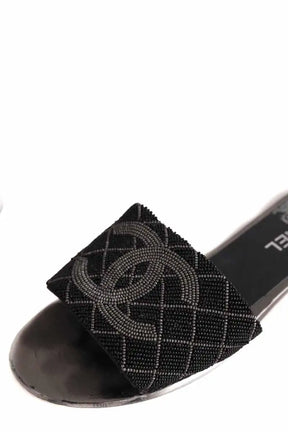 Mules Chanel Noir en Cuir