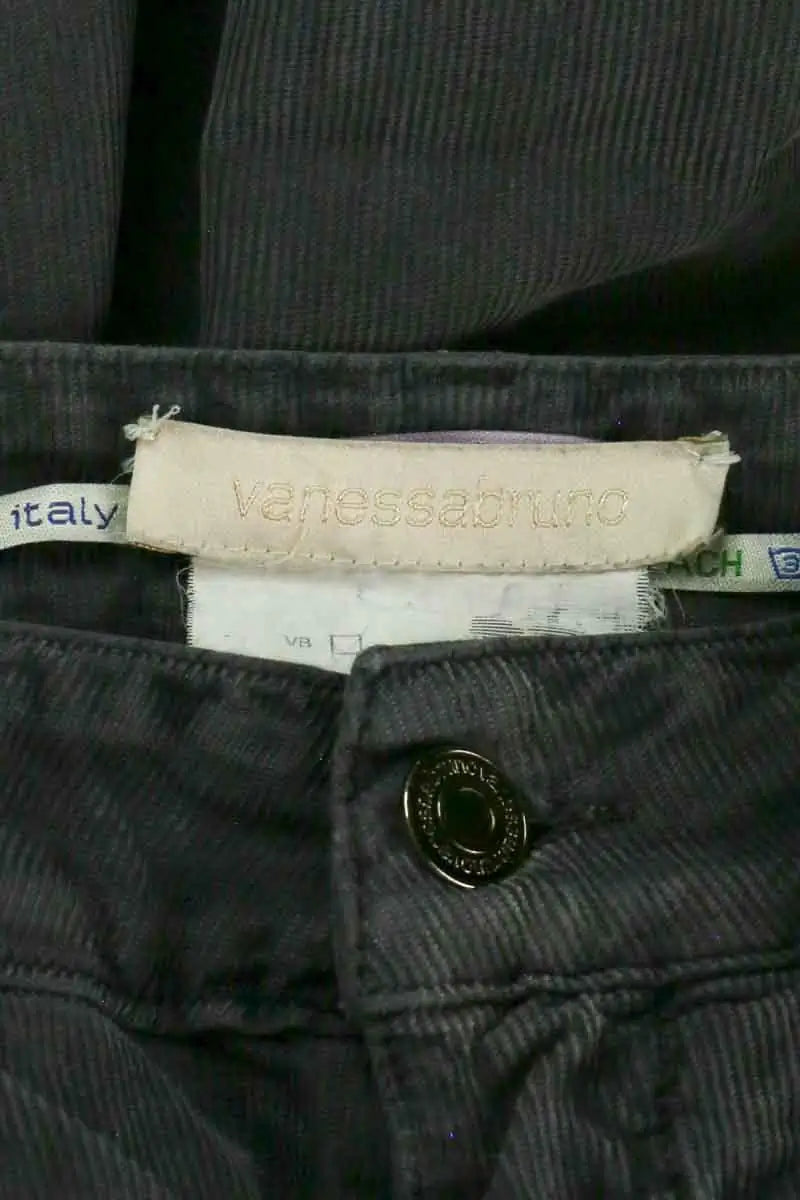 Pantalon Vanessa Bruno Anthracite en Velours