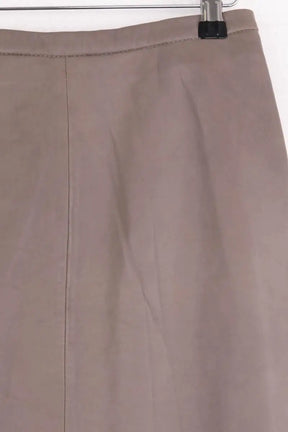 Jupe Hotel Particulier Gris en Cuir