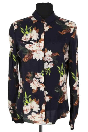 Chemise Antik Batik Marine en Viscose, taille S - Seconde Main