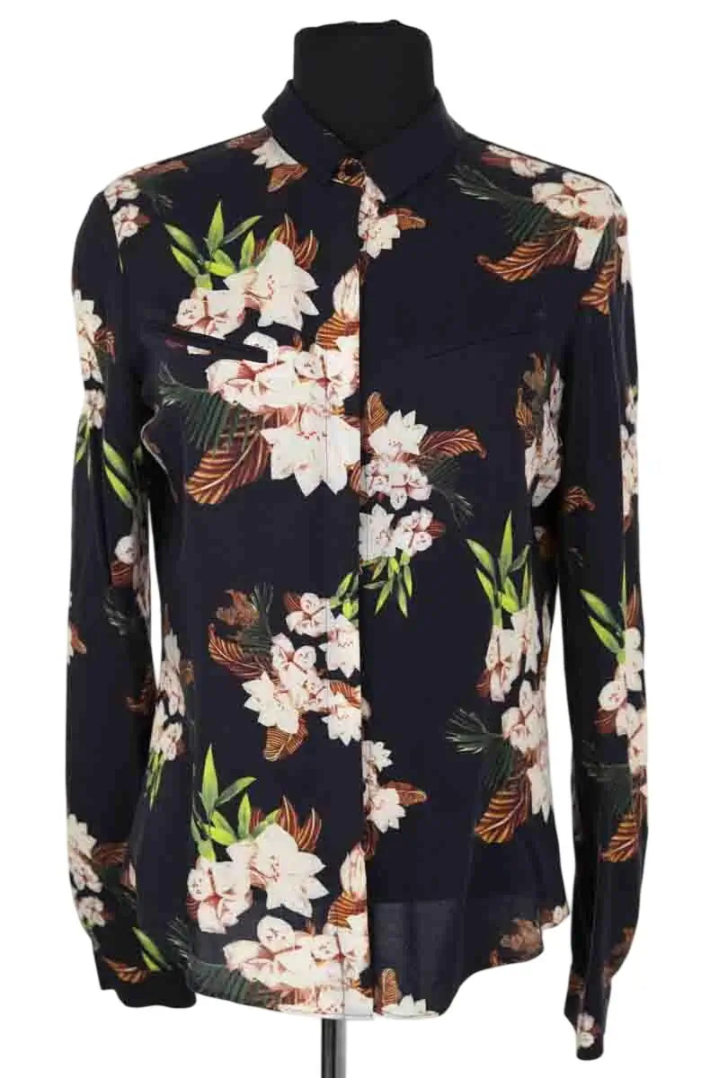 Chemise Antik Batik Marine en Viscose, taille S - Seconde Main