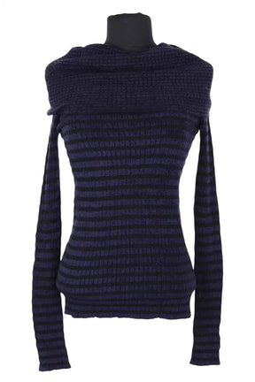 Pull Emporio Armani Marine en Viscose, taille L - Seconde Main