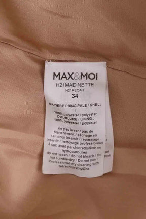 Manteau Max & Moi Camel en Synthétique