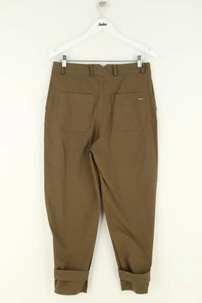 Pantalon droit Liu Jo Kaki en Coton