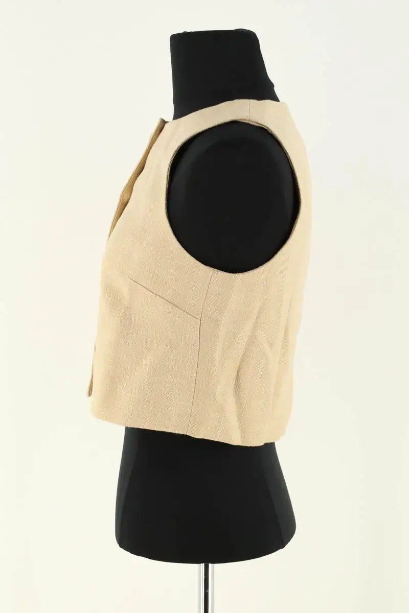 Gilet Sézane Beige en Synthétique