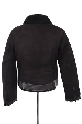 Manteau The Kooples Noir en Daim
