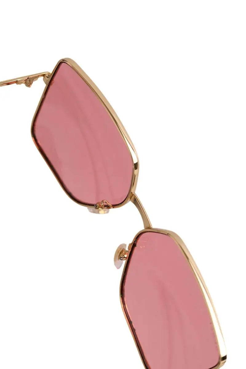 Lunettes de soleil Gucci Rose en Métal