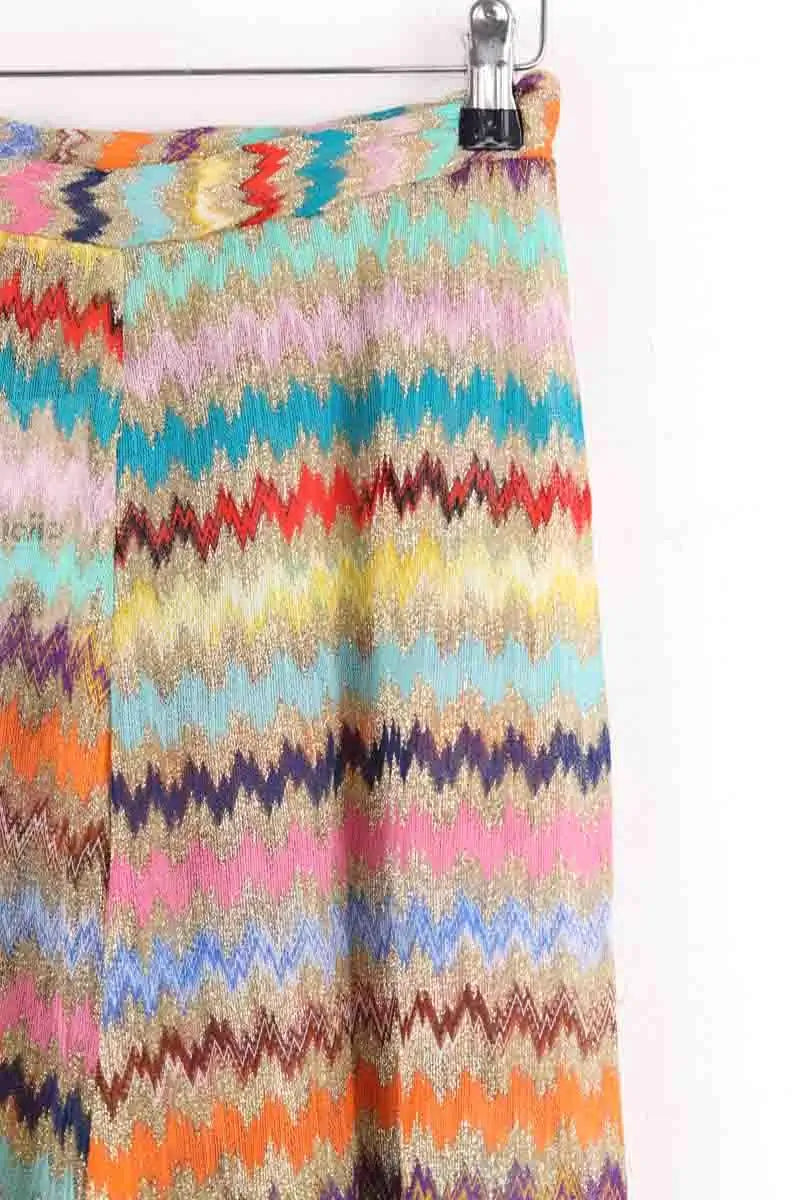 Pantalon droit Missoni Multicolore en Synthétique