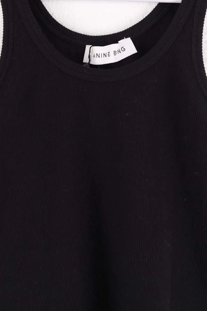 Top sans manche Anine Bing Noir en Coton