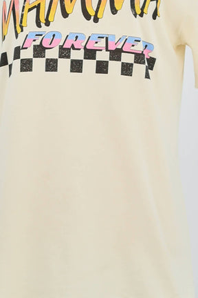T-shirt My Travel Dreams  Jaune