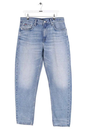 Jean droit Tommy Hilfiger Bleu en Coton, taille M - Seconde Main
