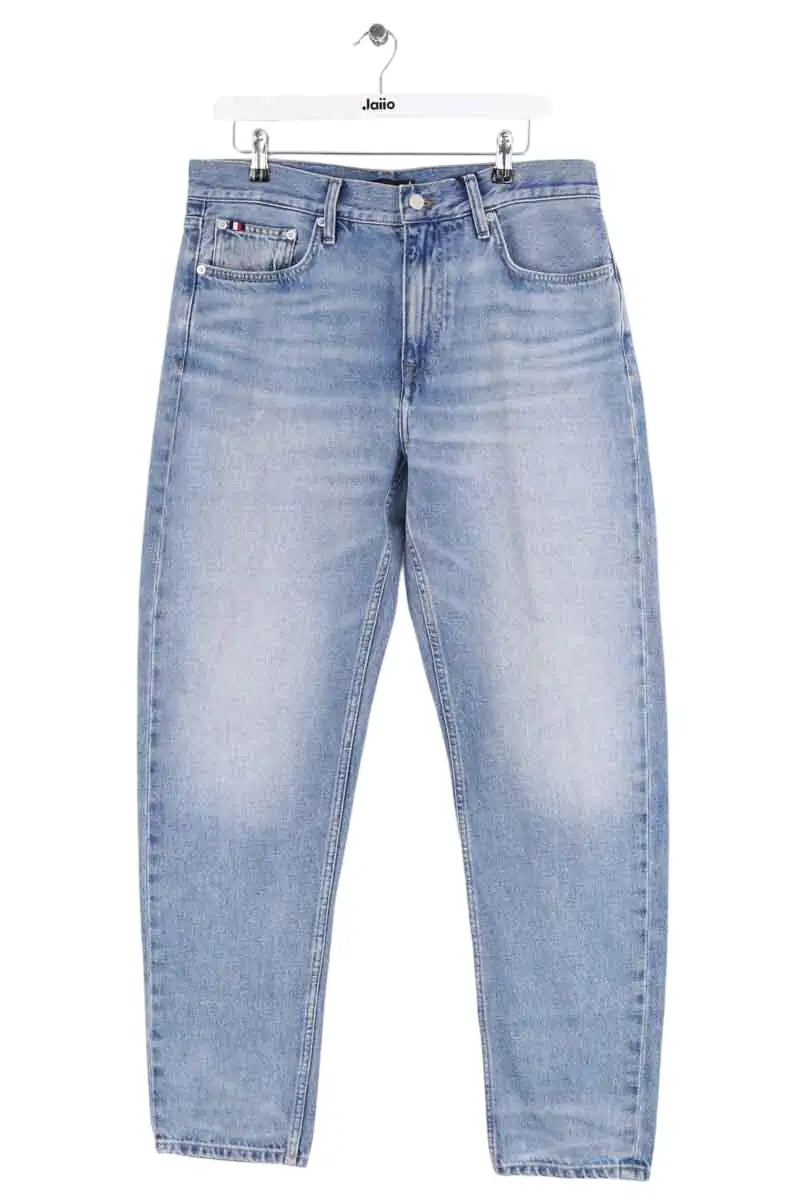 Jean droit Tommy Hilfiger Bleu en Coton, taille M - Seconde Main