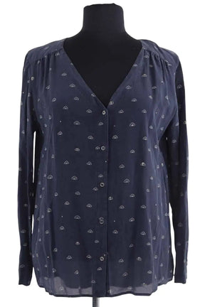 Blouse Des Petits Hauts Marine en Synthétique, taille S - Seconde Main