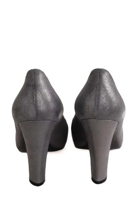 Talons Max Mara Gris en Cuir