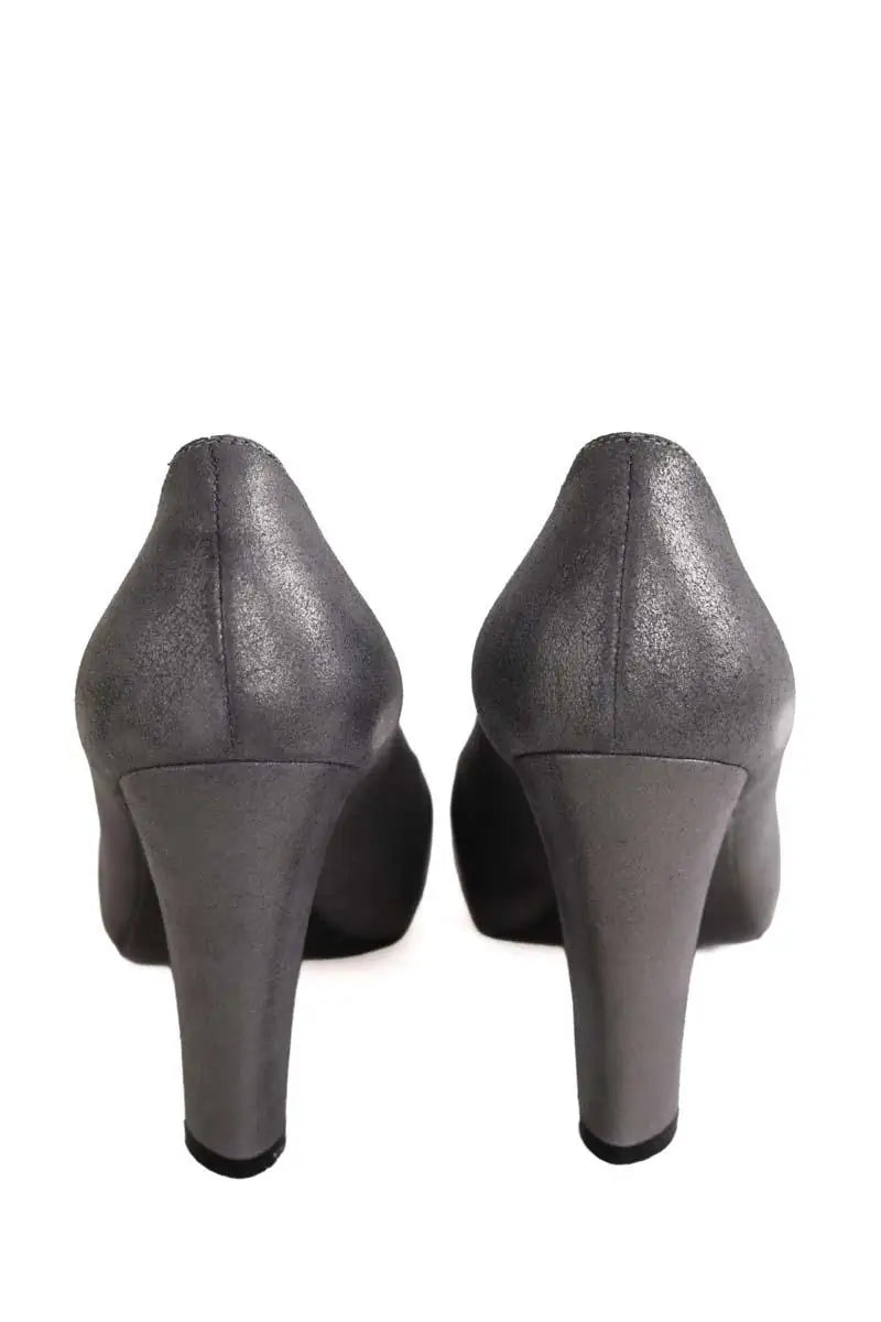 Talons Max Mara Gris en Cuir