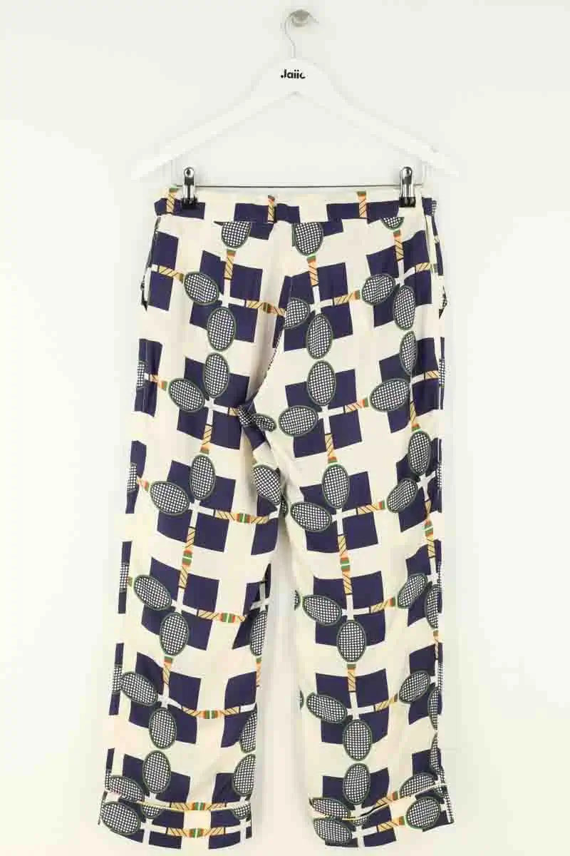Pantalon La Prestic Ouiston Marine en Soie