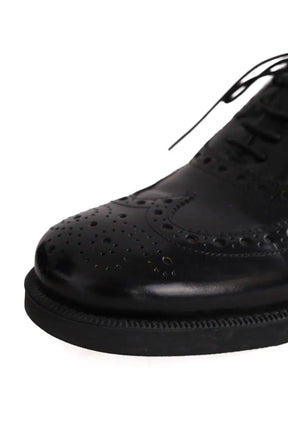 Chaussures à lacets Miu Miu Noir en Cuir