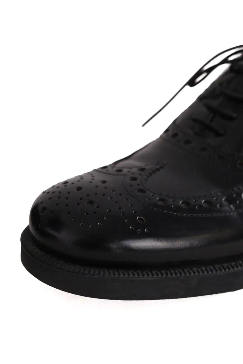 Chaussures à lacets Miu Miu Noir en Cuir