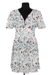 Robe Maje Blanc en Viscose, taille L - Seconde Main