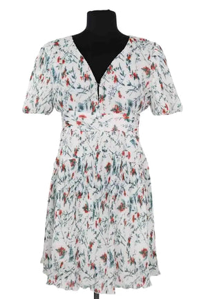 Robe Maje Blanc en Viscose, taille L - Seconde Main