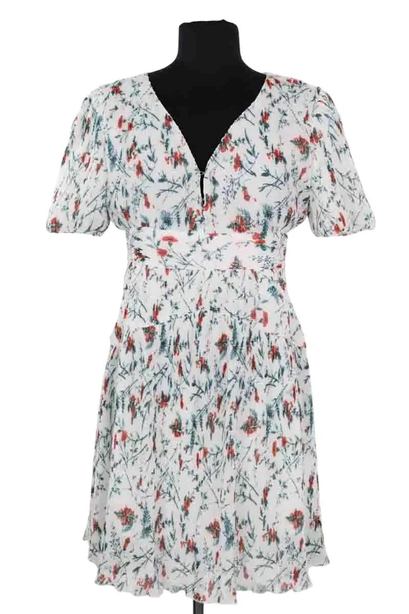 Robe Maje Blanc en Viscose, taille L - Seconde Main