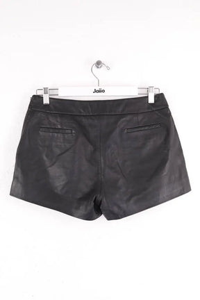 Mini short Sézane Noir en Cuir