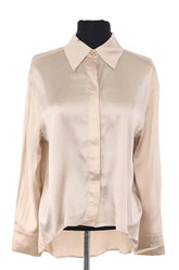 Chemise Max & Moi Beige en Soie, taille XS - Seconde Main