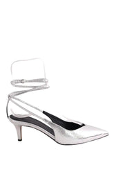 Talons Isabel Marant Exotic Story Argent en Cuir, taille 37 - Seconde Main